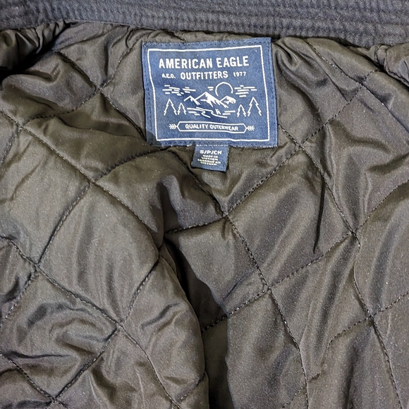 Distressed American Eagle fleece winter coat - Picture 5 of 5